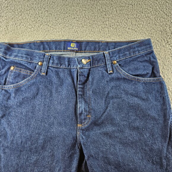 Wrangler Jeans Mens 38x32 Blue Regular Fit 47MWZPW Western Cowboy Cut Work Pants - Picture 3 of 15